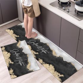 Kitchen Entrance Floor Mat Non Slip Long Strip Geometry Pattern Bathroom Rug (Main Color: Style 1, size: 40 x 60 cm)