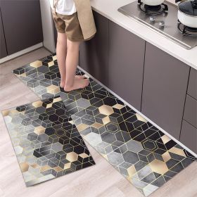 Kitchen Entrance Floor Mat Non Slip Long Strip Geometry Pattern Bathroom Rug (Main Color: Style 10, size: 40 x 120 cm)