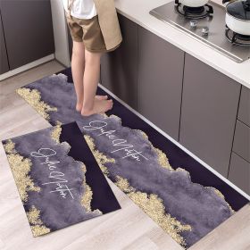 Kitchen Entrance Floor Mat Non Slip Long Strip Geometry Pattern Bathroom Rug (Main Color: Style 4, size: 40 x 60 cm)