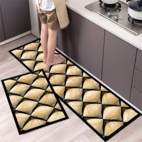 Kitchen Entrance Floor Mat Non Slip Long Strip Geometry Pattern Bathroom Rug (Main Color: Style 12, size: 40 x 120 cm)