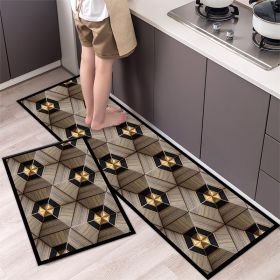 Kitchen Entrance Floor Mat Non Slip Long Strip Geometry Pattern Bathroom Rug (Main Color: Style 14, size: 40 x 120 cm)