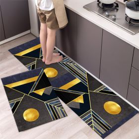 Kitchen Entrance Floor Mat Non Slip Long Strip Geometry Pattern Bathroom Rug (Main Color: Style 13, size: 40 x 120 cm)