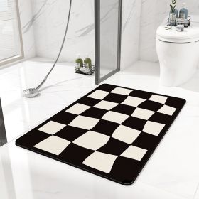 Entrance Doormat Modern Non Slip Bath Mat Absorbent Foot Mat Geometry Bathroom Carpet (Main Color: Style 3, size: 60 x 90 cm)