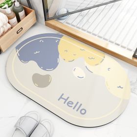 Modern Floor Mats Super Absorbent Bath Mat Non Slip Diatom Mud Bathroom Mat (Main Color: Light Beige, size: 50 x 80 cm)