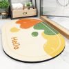 Modern Floor Mats Super Absorbent Bath Mat Non Slip Diatom Mud Bathroom Mat