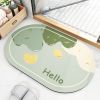 Modern Floor Mats Super Absorbent Bath Mat Non Slip Diatom Mud Bathroom Mat