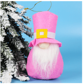 Mall Window Christmas Decorations Old Man (Option: Pink Senior C)