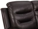 Global United Leather Air Upholstered Reclining Chair with Fiber Back