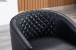 COOLMORE Swivel Barrel chair living room chair with nailheads and Metal base