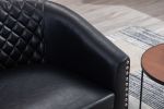 COOLMORE Swivel Barrel chair living room chair with nailheads and Metal base