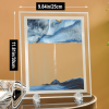 1pc; Dynamic Square Quicksand Painting; Romantic Gift; Quicksand Painting Decoration; Home Decoration; Office Desktop Decoration; Hourglass Dynamic Ar