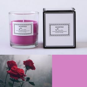 Christmas Handmade Fragrance Candle Light (Option: Rose red rose tea)